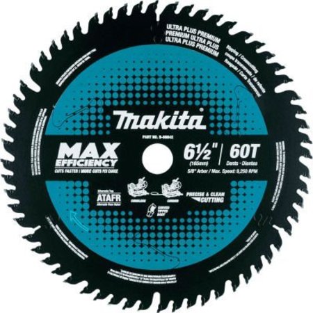 Makita Makita Carbide-Tipped Max Efficiency Miter Saw Blade, 6-1/2inDia, 60 TPI B-69842